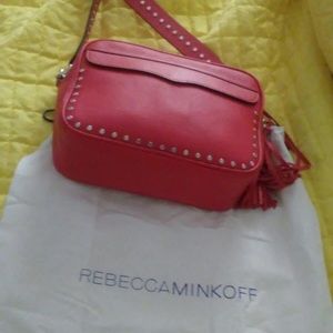 Rebecca Minkoff Studded Crossbody Red